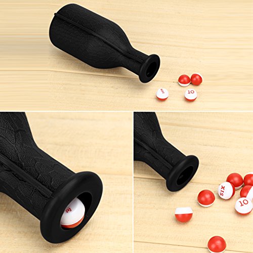 Winnereco Billiard Kelly Pool Shaker Bottle With 16 Numbered Tally Balls Peas #TOP5