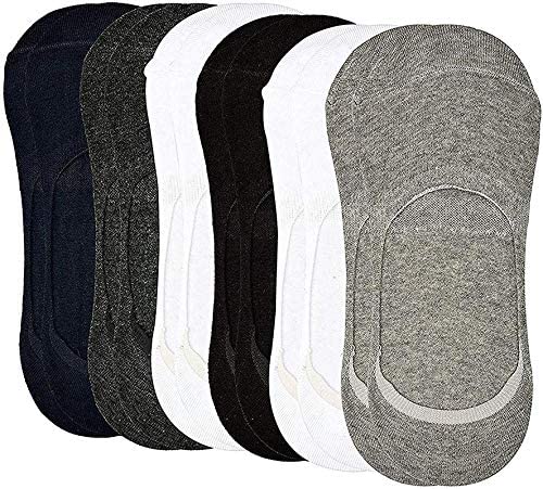 SWEETBERG Anti-Slip Unisex Cotton Invisible No show Cotton Loafer Socks with anti slip silicon grip (Multi-colour Pack of 3)