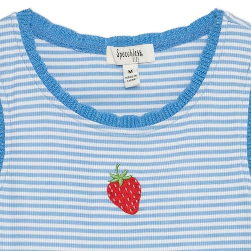 Speechless Girls' Sleeveless Striped Embroidered Tank Top3