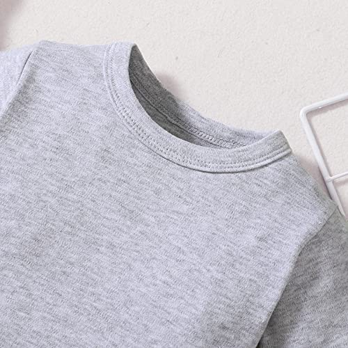 Image of OPAWO Unisex Infant Baby Crew Neck T-Shirt 4 Pack Toddler Short Sleeve Solid Color Tees Shirts for Boys Girls 6 Months-5T