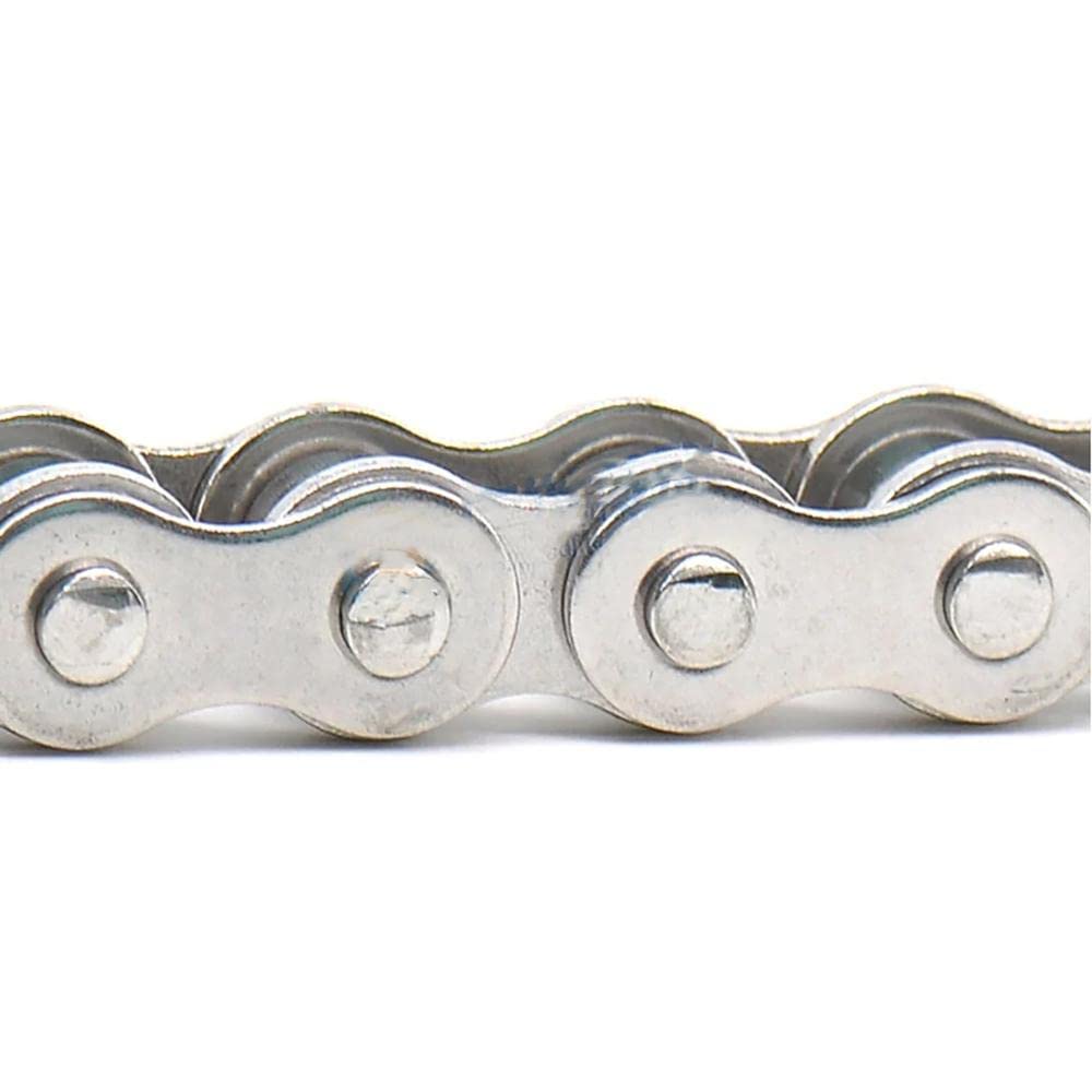 1 Uds. 1 metro/1,5 metros 08B-1 paso de cadena de rodillos 12,7mm cadena de transmisión Industrial de acero inoxidable/conector de cadena(Roller Chain 1M)
