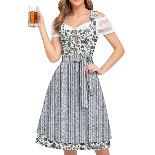 Robe Dirndl midi avec chemisier : la tenue confortable fleurie pour grandes tailles