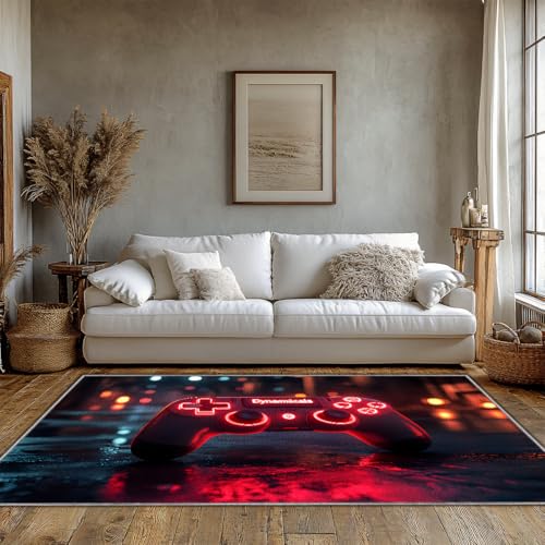 Tapis manette de jeu 120x160cm pour ambiance salon geek - 4