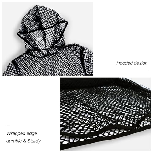 Mens Fishnet Hoodie Mesh Shirt See Through Undershirt Sexy Net Top Long Sleeve Muscle Shirts4