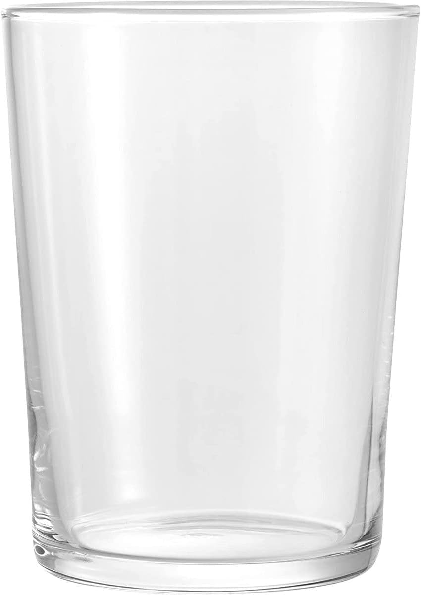 Bormioli Rocco Bodega Collection Glassware – Maxi 17 Ounce Drinking Glasses for Water, Beverages & Cocktails – 17oz Clear Tempered Glass Tumblers, Transparent,710880MP5021990