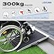 LIEKUMM 61 x 73cm Rollstuhlrampe, 300kg Kapazität Aluminium Rampe für Rollstuhl, Schwellenrampe für Zuhause, Stufen, Tragbar Auffahrrampe für Elektro-Rollstuhl, Scooter, Kinderwagen, Warenwagen