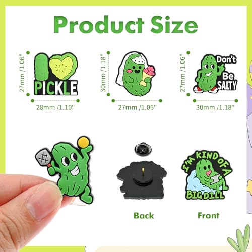 Image of Cute Pins Bulk, Funny Lapel Badge Pins Rubber Brooch Pins for Backpacks, Hats, Bags