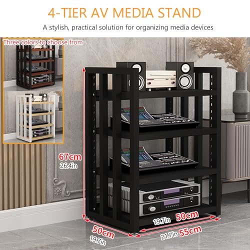 Meuble multimédia d'angle quatre niveaux pour organiser vos salons encombrés - 3