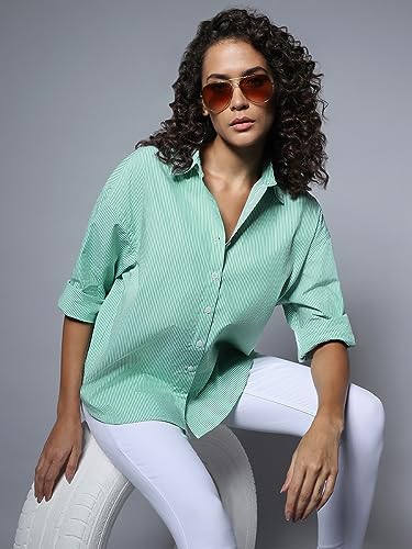 Image of HIGH Star Women's Cotton Boxy Fit HSWSHW23508 S2 Shirts