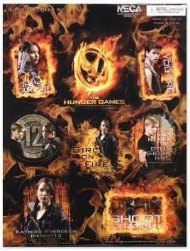 NECA Los Juegos del Hambre película Adhesivo 8 pc. Juego de Adhesivos