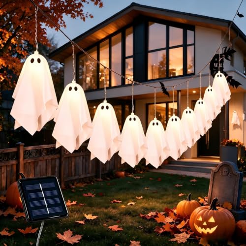 Solar Halloween Decorations Outdoor, Ghost Halloween Decor Lights - image 1