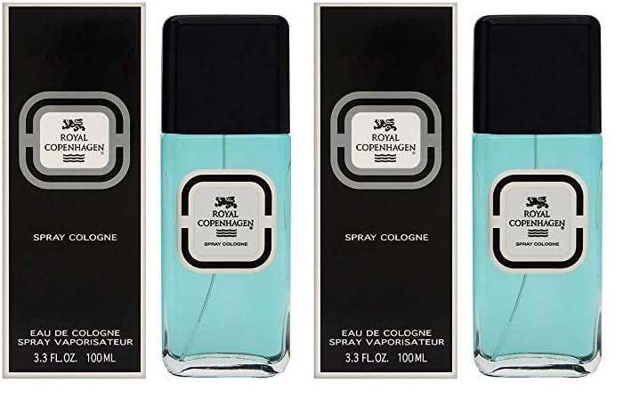 Royal Copenhagen For Men. Cologne Spray 3.4 oz (Pack of 2)