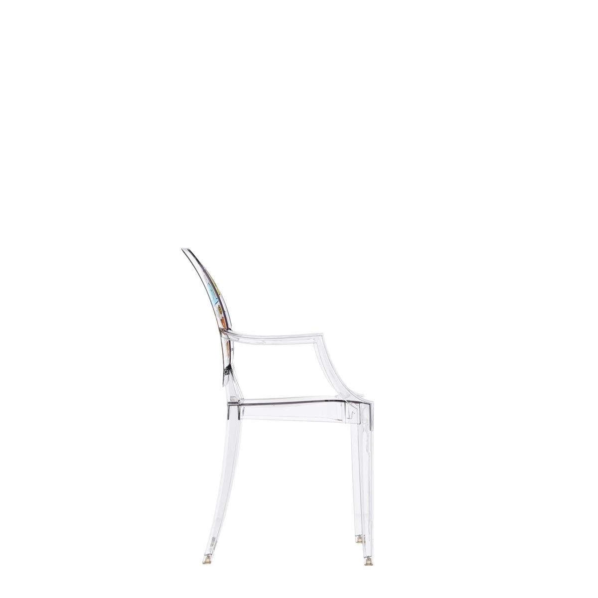 Kartell Lou Lou Ghost Sedia per Bambini, Trasparente/Disegno