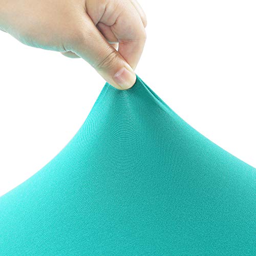 Image of Peomeise 6FT Spandex Table Cover Rectangular Stretch Spandex Tablecloth (Turquoise,6FT)