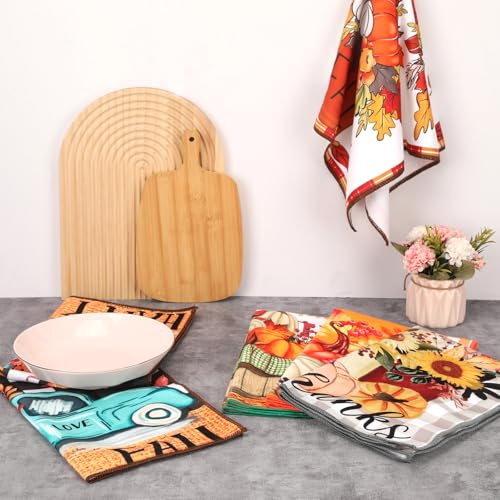Autilify Tea Towels-Super Absorbent-Machine Washable Kitchen Towel-5 Pack-Size:55 x 40 cm (Bountiful harvest) - Cosy Home Interiors Autilify Tea Towels-Super Absorbent-Machine Washable Kitchen Towel-5 Pack-Size:55 x 40 cm (Bountiful harvest) - Image 6