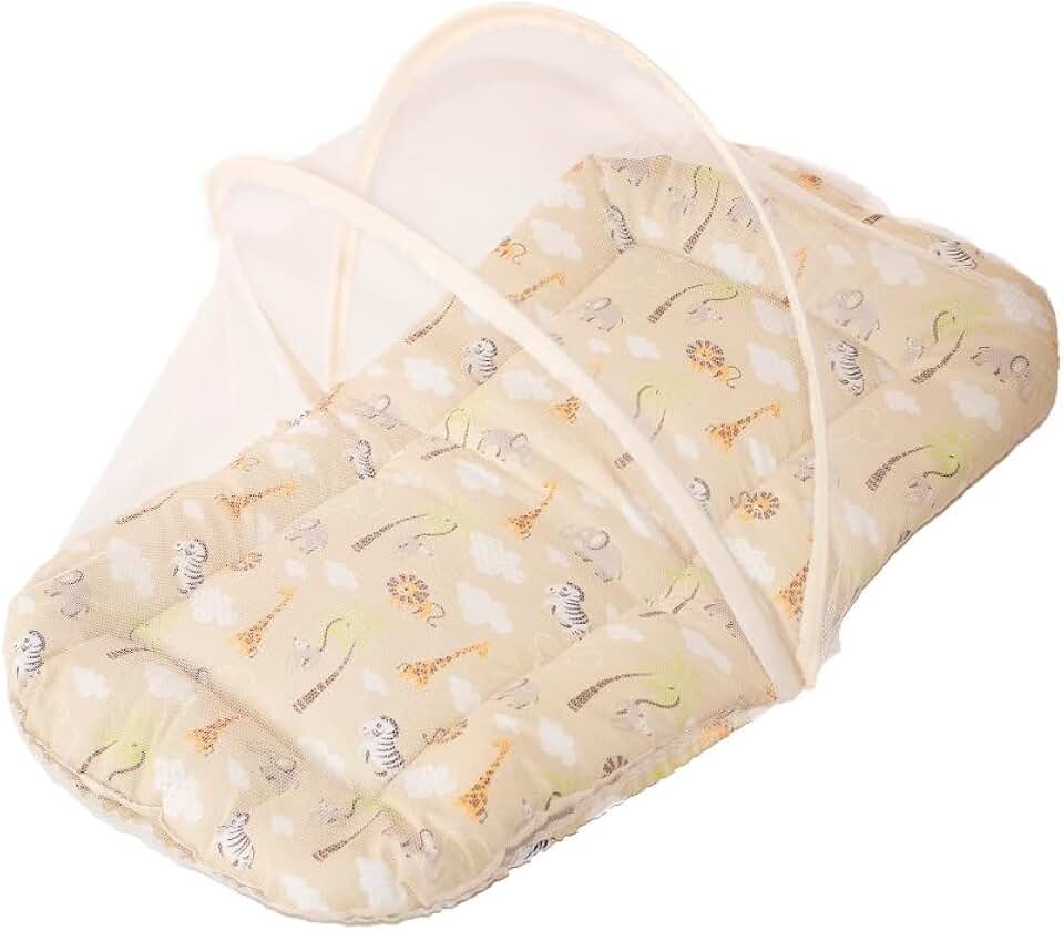 Berço Portátil Ninho redutor Com Mosquiteiro Preço De Atacado, enxoval, bebê(safari caqui)