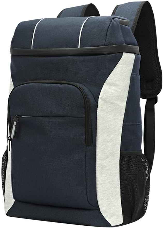 JSEIAJB Oxford Cooler Bag Lunch Picnic Box Insulated Cool Backpack Ice Pack Fresh Thermal Shoulder Bags(Black)