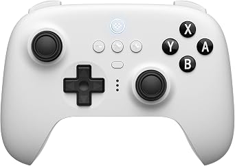8bitdo ultimate 充電ドックを備えたBluetoothコントローラー、Switch/Switch 2 用のワイヤレスプロコントローラー、Windows、およびsteam Deck White