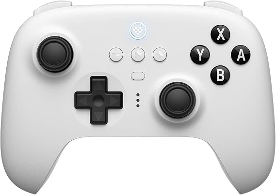 8bitdo ultimate 充電ドックを備えたBluetoothコントローラー、Switch/Switch 2 用のワイヤレスプロコントローラー、Windows、およびsteam Deck White