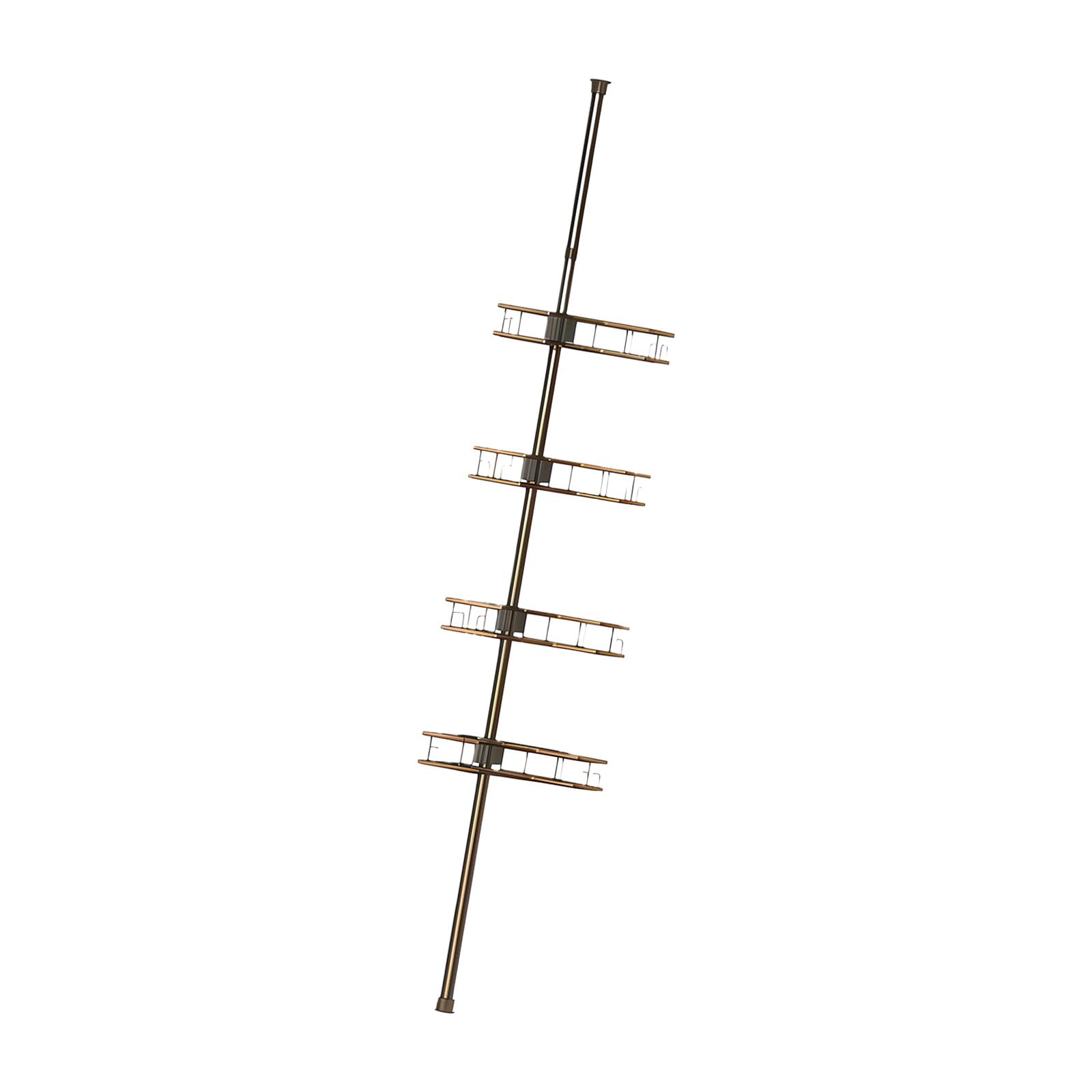 HDOYTXXM Space Bathroom Rack Equipped for Customes Storage Including Drain Holes and Rustproof Construction Fixed Hook