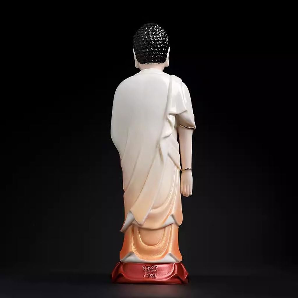 Posąg Buddy do wnętrz Domowy Stojący Ceramiczny Posąg Buddy Ozdoby Biuro Salon Zen Ozdoby Dekoracyjne Ozdoby Medytująca Figurka Buddy Rzeźba
