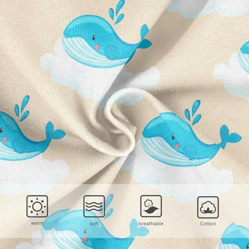 Cute Whale Yellow Toddler Girls's Underwear 2T 23031723