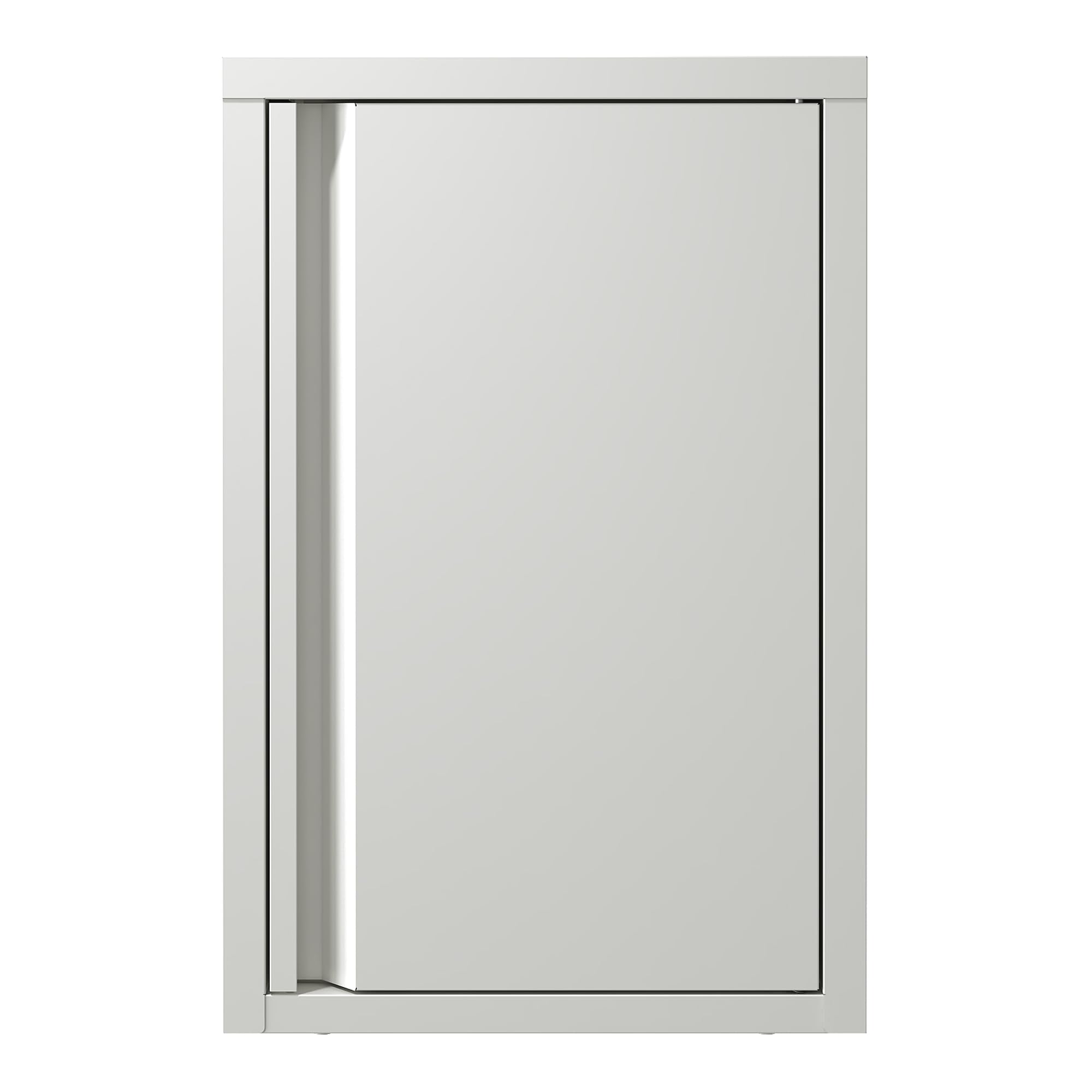 [en.casa] Armario de Pared Burlöv Archivador Mural con 1 Estantes Regulable en Altura Mueble de Oficina con 1 Puerta Acero 50 x 33 x 35 cm - Blanco