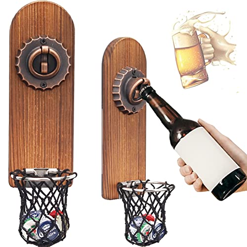 ZONSUSE Abrebotellas Magnético, Abridor Cerveza Pared Extraíble, Abridor de Botellas Personalizado Accesorios de Cerveza Decoración de Bar Regalos para Hombres y Amantes de la Cerveza (Tapas Botella)