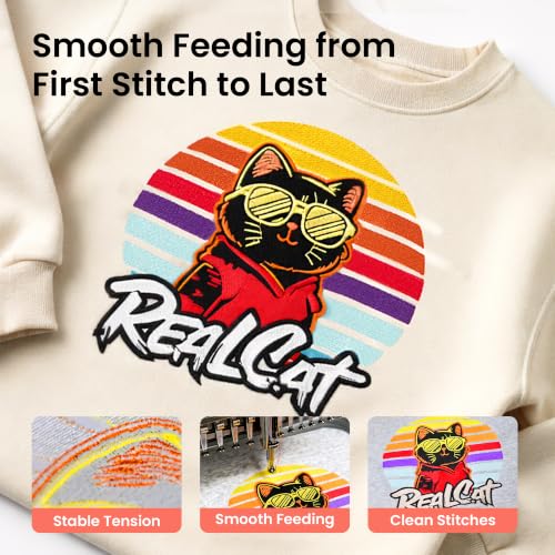 Image of Poolin Polyester Machine Embroidery Thread 4000M 40WT Burnt Orange 0095 | Smooth Feeding with Stable Tension for Clean, Consistent Stitching on Home and Commercial Embroidery Machines