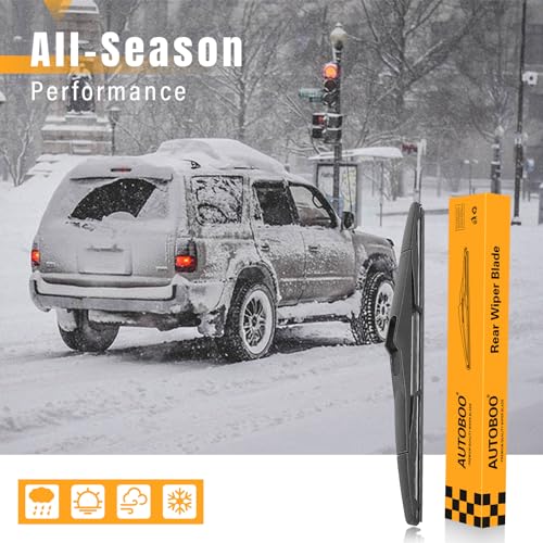 AUTOBOO Rear Wiper Blade Replacement For Jeep Wrangler 2007-2017 JK Wrangler Unlimited-OEM Factory Replacement Accessories Parts 68002490AB,Blade 13 inch (Pack of 1)