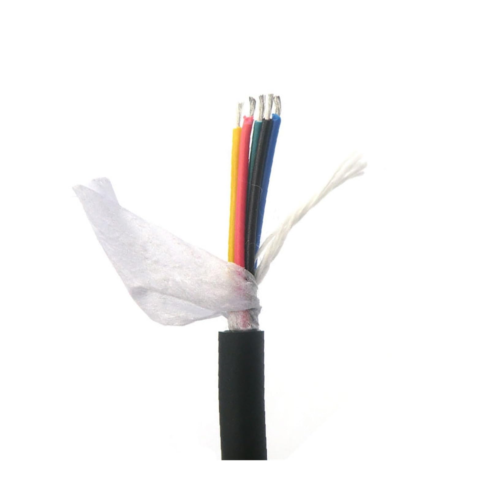 Elastyczny przewód sterujący 100M, 5-rdzeniowy, cynowana czysta miedź | 0,14/0,2/0,3 mm², 22/24/26AWG(5 C 0.14mm2(26AWG))