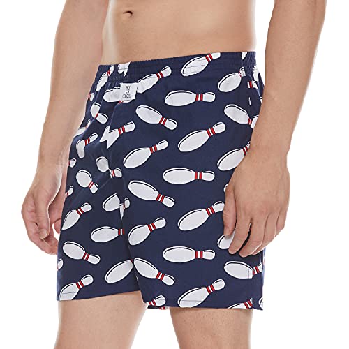Image of Longies Pure Mens 100% Cotton Boxers (Pack of 3) Regular Shorts (LGBOXPO3V003 Navi,Grey,Navi3314 2XL)