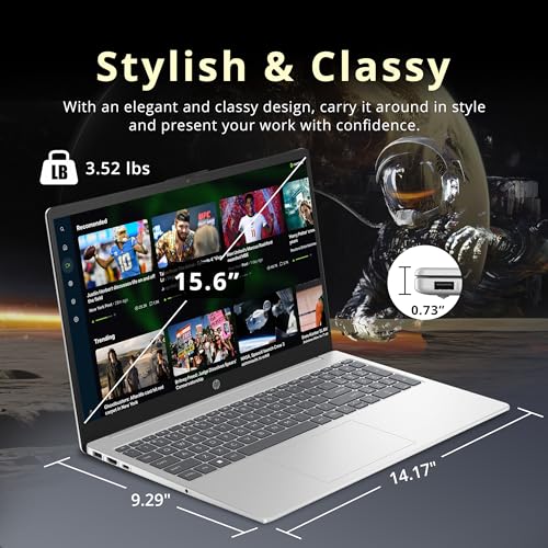 Image of HP 15.6 inch FHD IPS Touchscreen Laptop, AMD Ryzen 7 7730U, 16GB RAM, 2TB Storage (1TB SSD+1TB Docking Station Set), AMD Radeon Graphics, Numeric Keypad, 720p HD Camera, Wi-Fi 6, Win 11, Silver