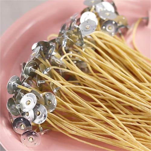 Mechas de algodón para velas preenceradas 150 pcs 15 cm miniatura 5