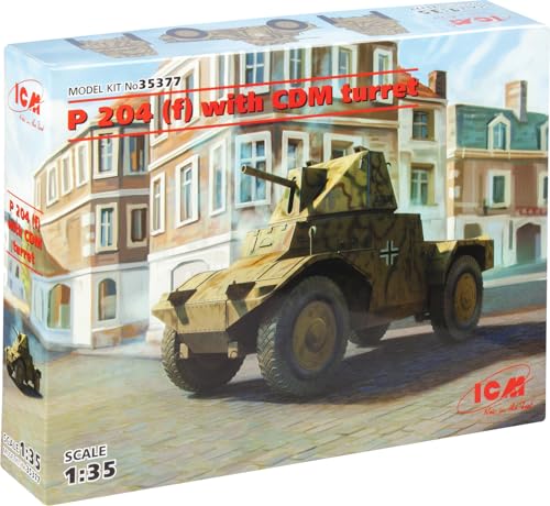 Voiture blindée P204 f ICM 1/35 modèle en plastique premium avec tourelle CDM historique