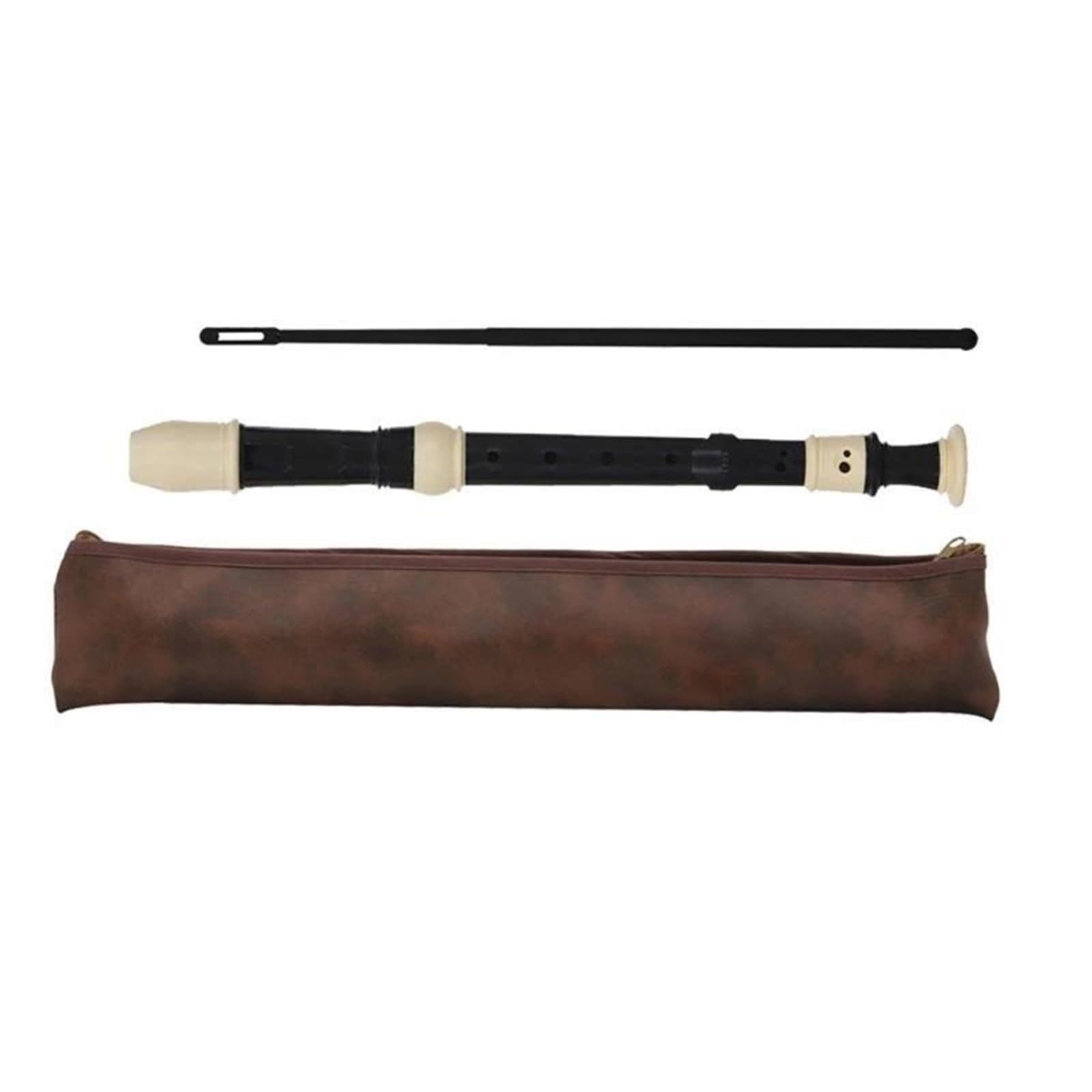 Flauto Dolce Soprano Professionale Britannico 8 Fori Rimovibile | Il suono del registratore è uniforme e morbido,con una ricca risonanza e sensazione confortevole.(Black)