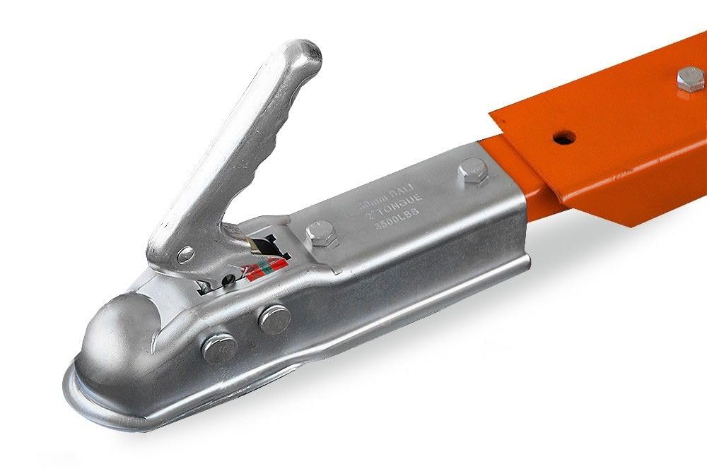Polar Bär ATV Trailer Medium Kippanhänger mit abklappbaren Seitenwänden 340 kg Kapazität Metallwanne abnehmbare Gitteraufsätze Luftreifen Zugkugelkupplung