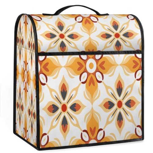 Coffee Maker Cover Mandala Bohemia Kitchen Appliance Covers Small Appliance Covers Blender Cover Juicer Cover Dust Covers for Kitchen Appliances with Top Handle and Pockets,Washable,C37