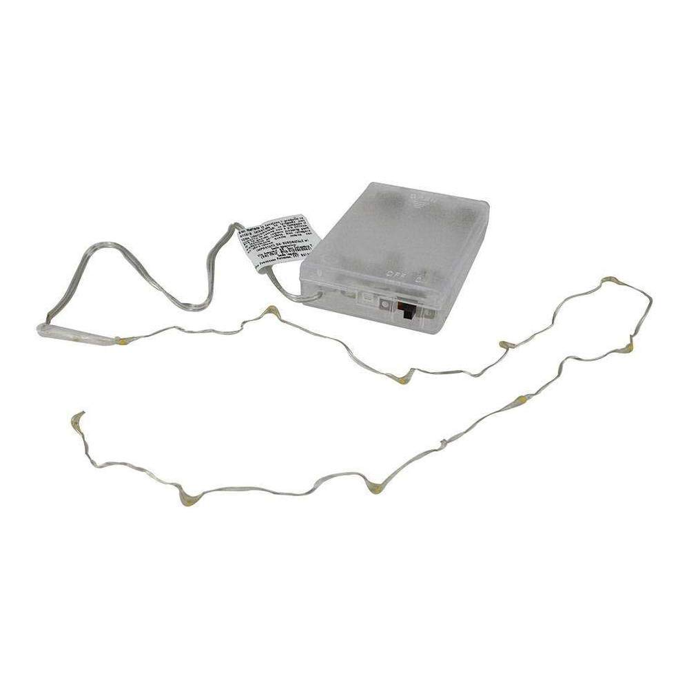 WHITE LED BATT INT. 10 LIGHTS 50+30 cm