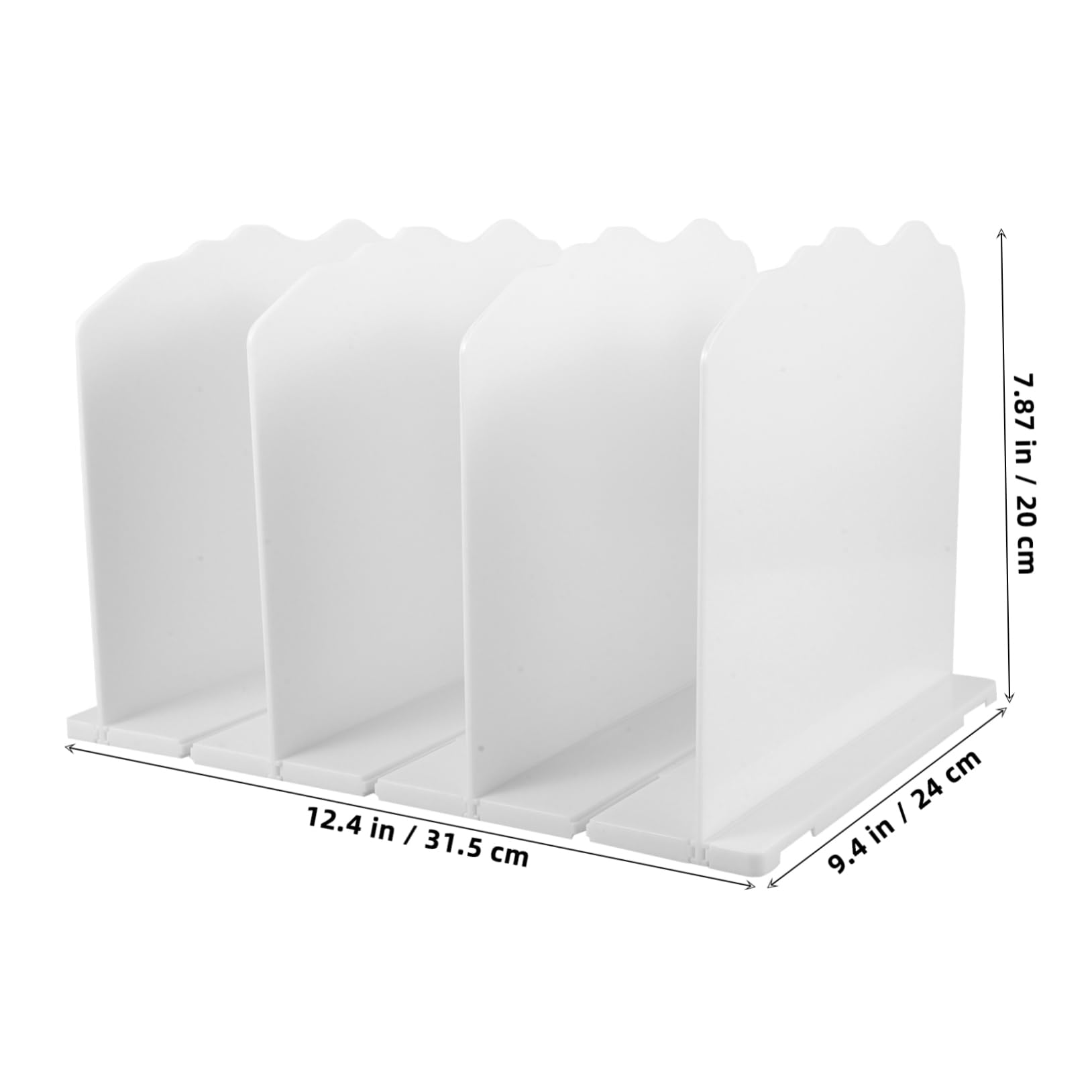OUNONA Estante Organizador De Bolsos Estantería De Escritorio White Clasificador para Bolsa De Obsequio Separador De Armario Organizador para Bolsa De Compras para Cuarto De Baño o Sala