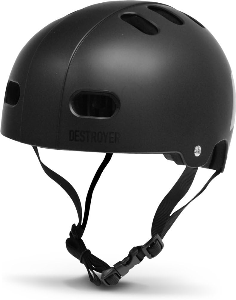 DESTROYER Multi-Impact Skateboard Helmet with Custom Fit Pads