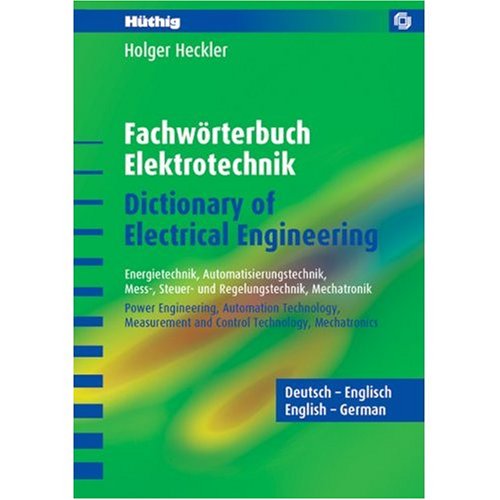 German to English Dictionary of Electrical Engineering