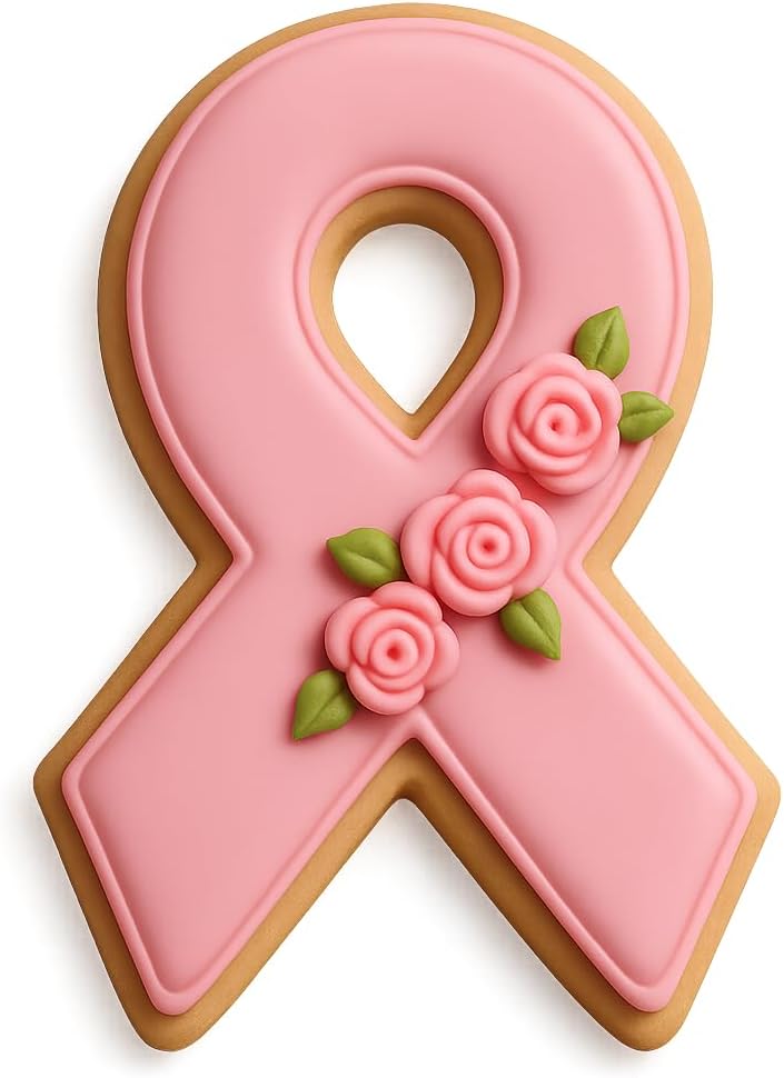 Pink Awareness Ribbon Cookie Cutter - 4.5x2.75 Inches, Perfect for Fundraisers and Charity Events - Image 9