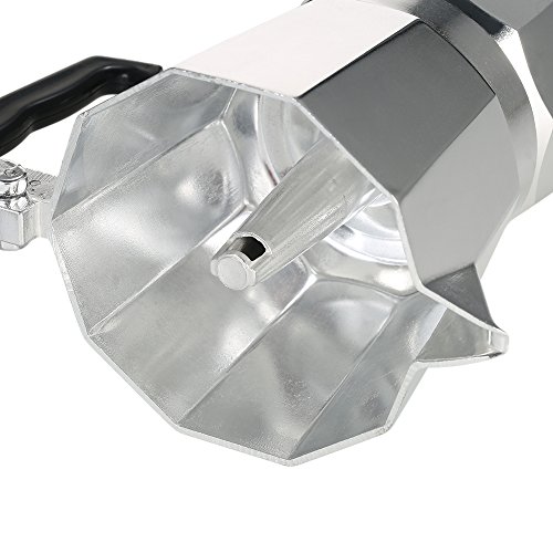 SIWOTED Percolador de café expreso de aluminio de 3 tazas, Moca para uso en cocina, estufa de Gas, horno electrotérmico