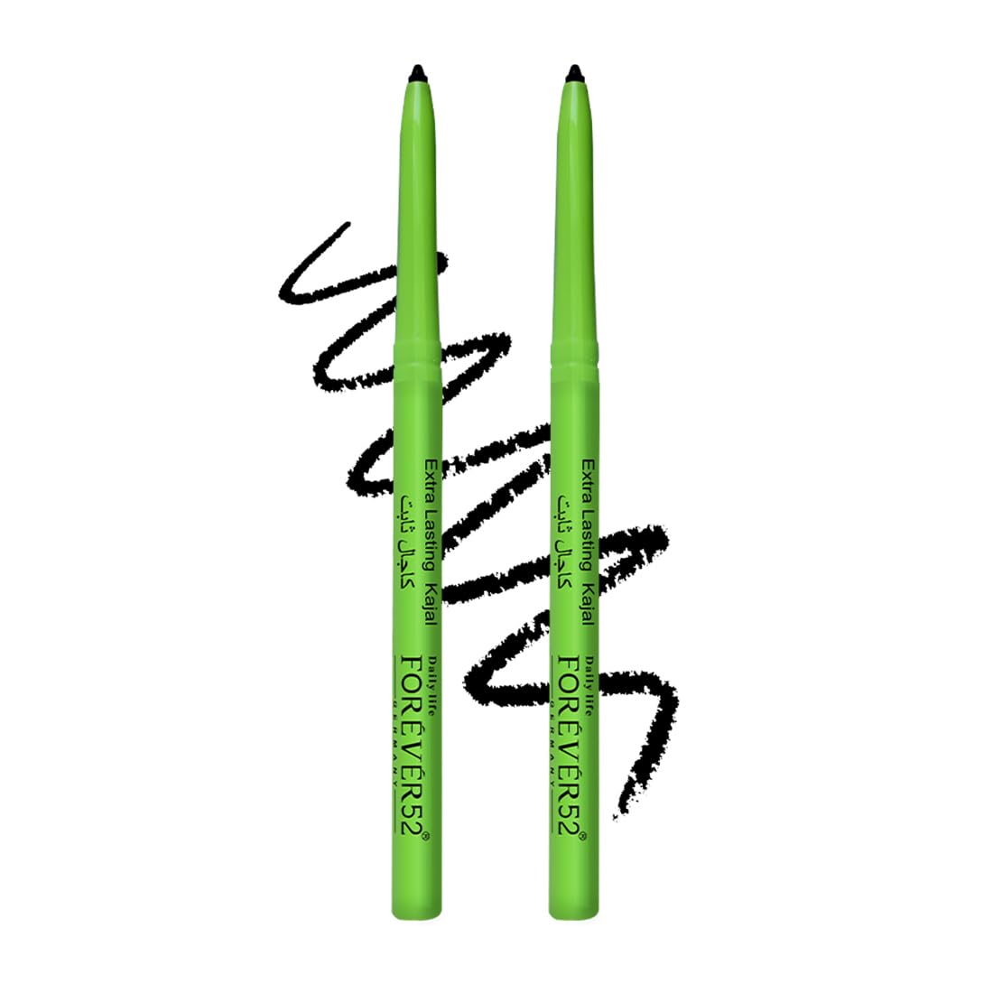 Daily Life Forever52 Amazonic Black Kajal (2pcs) 24Hr Long Stay | One Stroke Smooth Glide | Waterproof, Smudgeproof & Fadeproof | Intense Matte Finish - Safe for Eyes-image-27