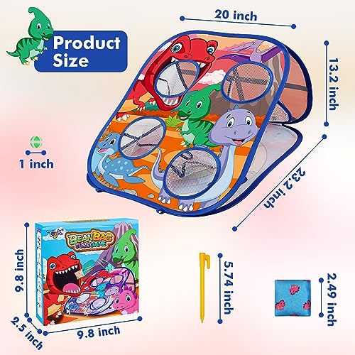 image for Toyk Dinosaur Bean Bag Toss Game Toy Outdoor Toss Game, Family Party P
