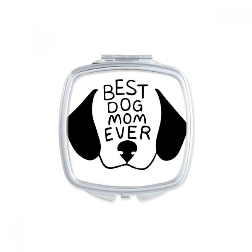 Miroir compact portable chat maman pour retouches maquillage en voyage