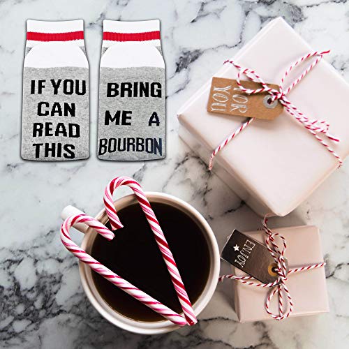 GJTIM 2 PAIRS Whiskey Gift Whiskey Lover Bourbon Drinker If You Can Read This Bring Me A Whiskey Lover Socks4