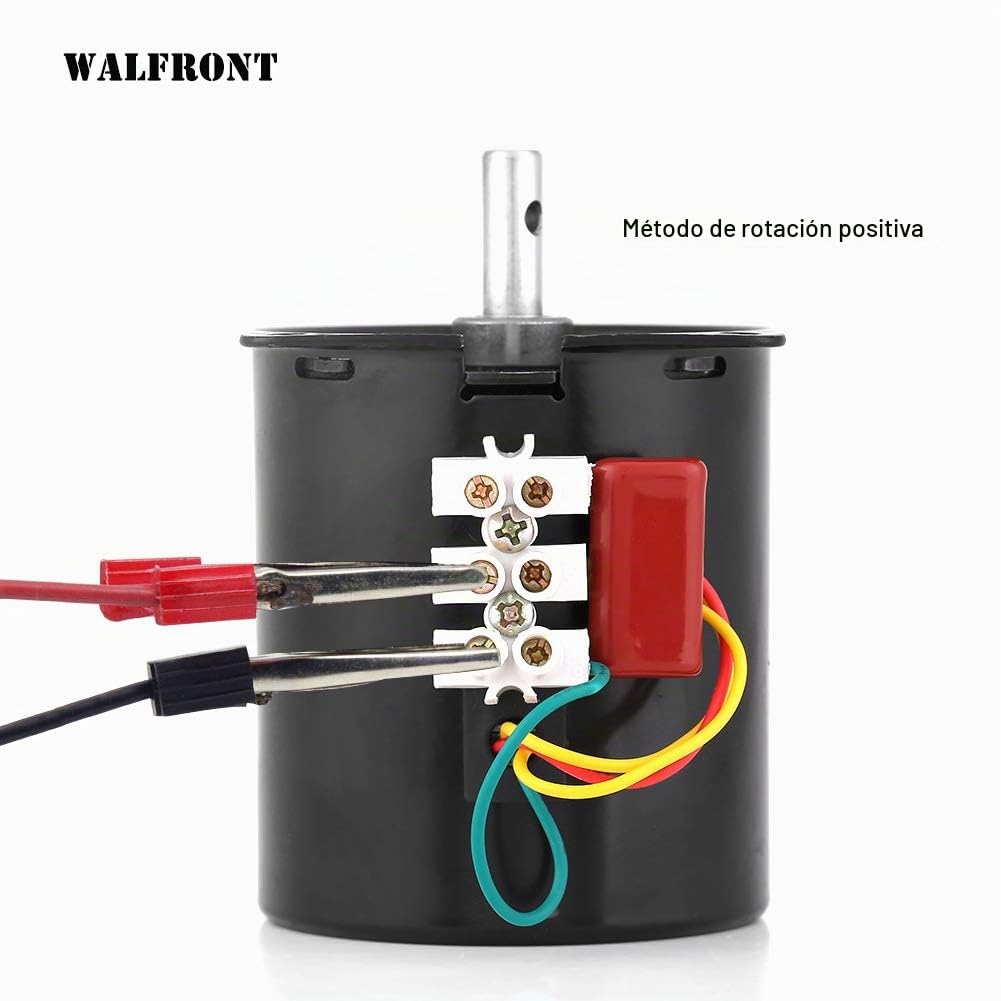 68KTYZ AC 220V 28W Motor Síncrono, Motor síncrono de Imán Permanente Ajustable CW/CCW 2.5RPM Motor Eléctrico Pequeño de Baja Velocidad para Asador Giratorio