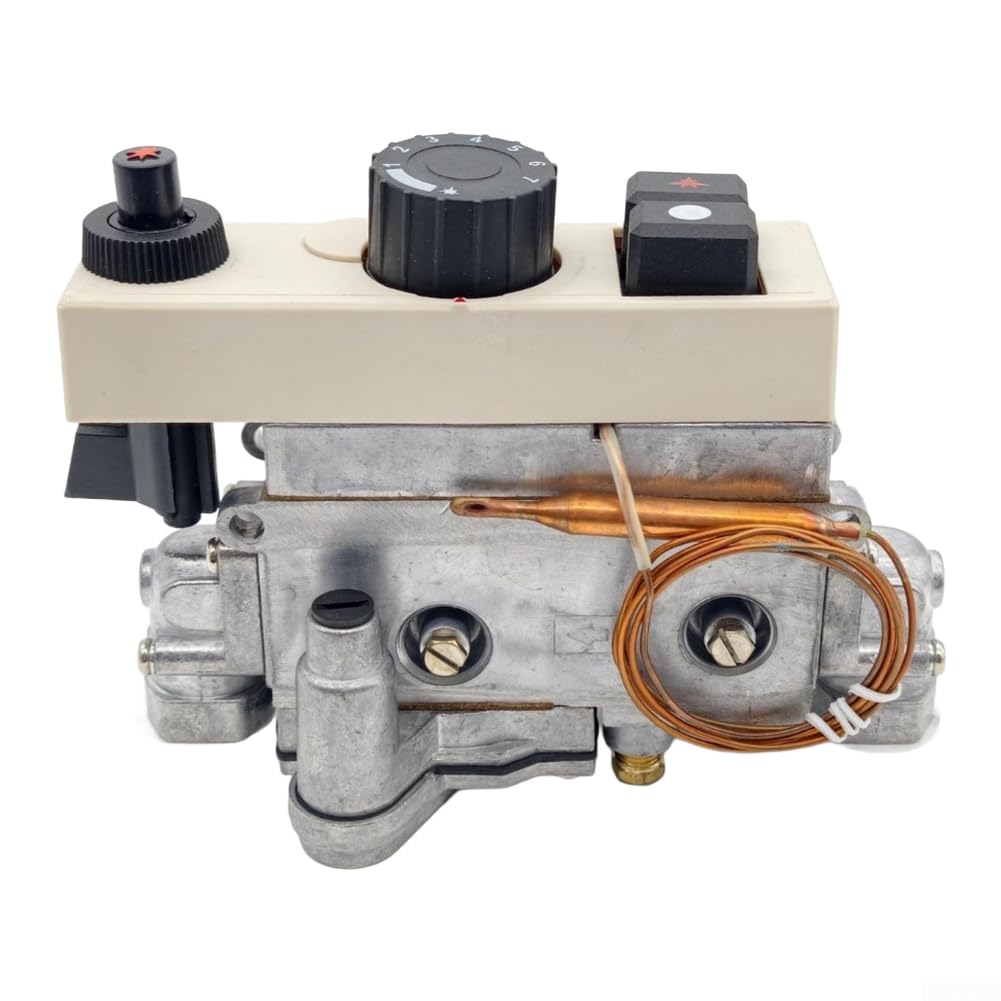 Válvula de control de temperatura de gas 710, 120-200C 1 cm, protección contra llamas para freidoras 710, uso de cuerpo de metal para restaurantes (SMT-WK002B)